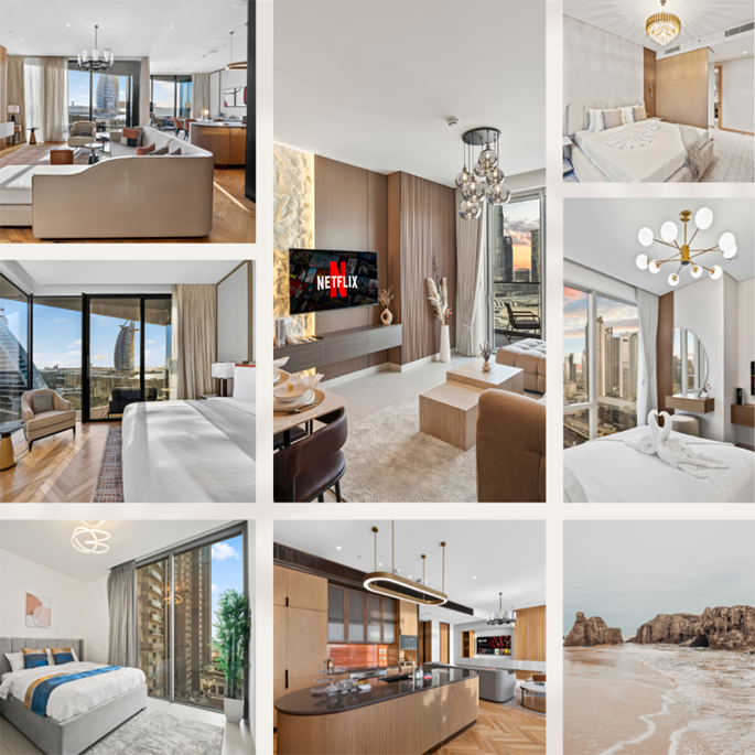 Luxury Real Estate Photography Dubai portfolio dynamic showcase by San Photography
