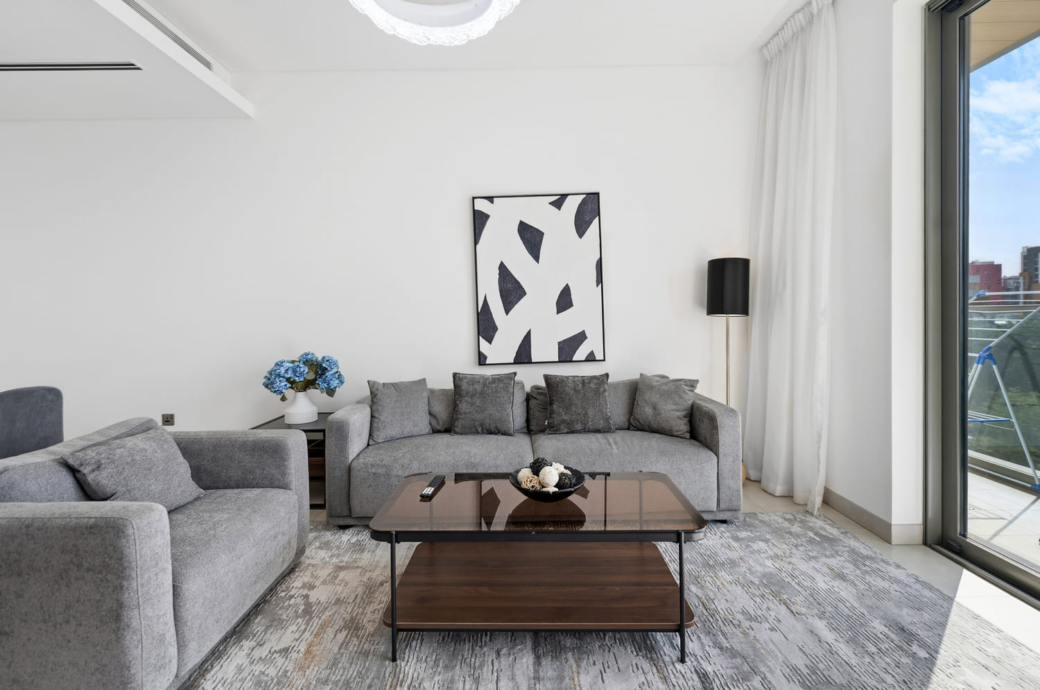 Bright living room in Sobha Hartland