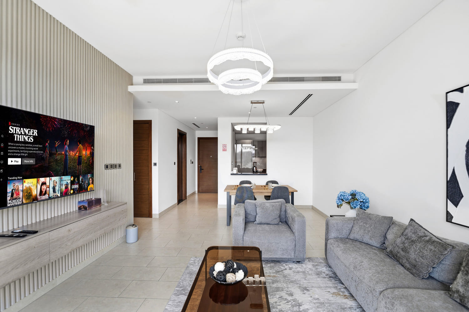 Dining area in Sobha Hartland Airbnb