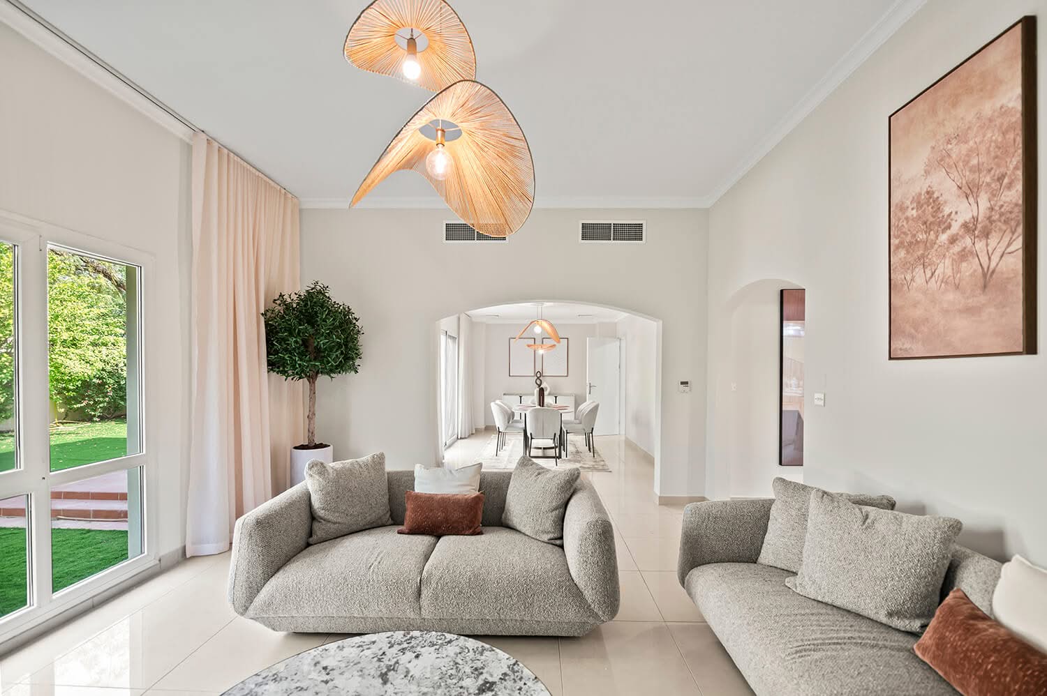 Double height ceiling villa photography Dubai by SAN Photography